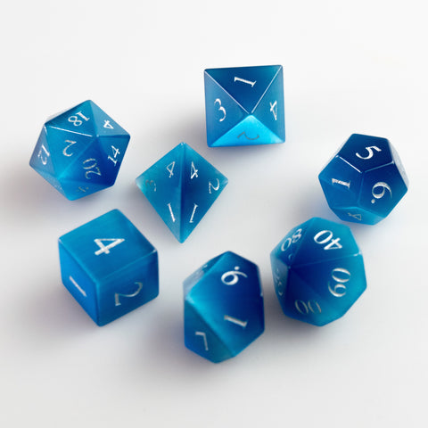 Blue Cat's Eye Dice Set of Spellcraft