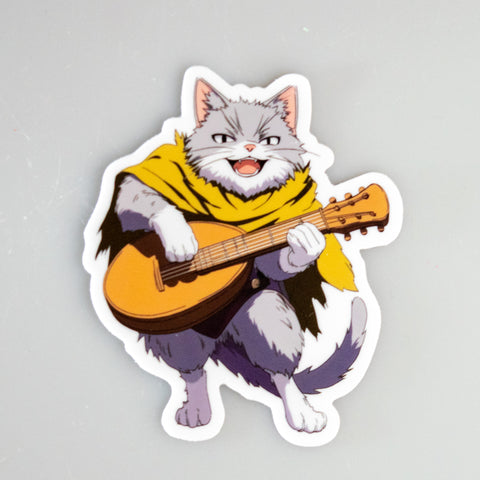 Bard Cat Sticker