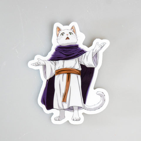 Cleric Cat Sticker