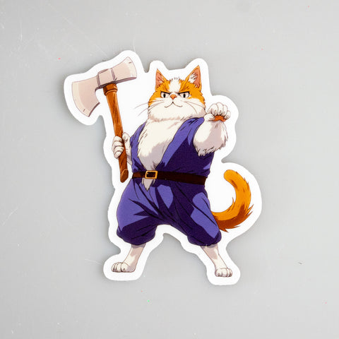 Barbarian Cat Sticker