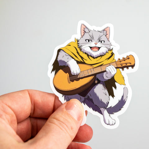 Bard Cat Sticker