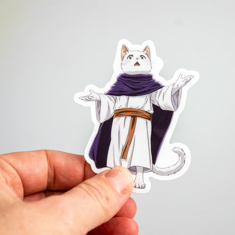 Cleric Cat Sticker