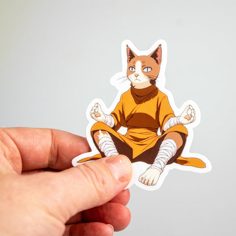 Monk Cat Sticker