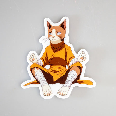 Monk Cat Sticker