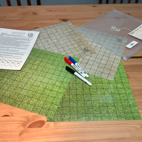 Set of 4 (12"x12") RPG Battle Map Kit