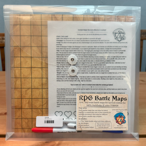 Set of 4 (12"x12") RPG Battle Map Kit