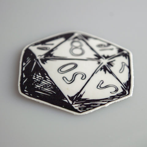 D20 Temporary Tattoo