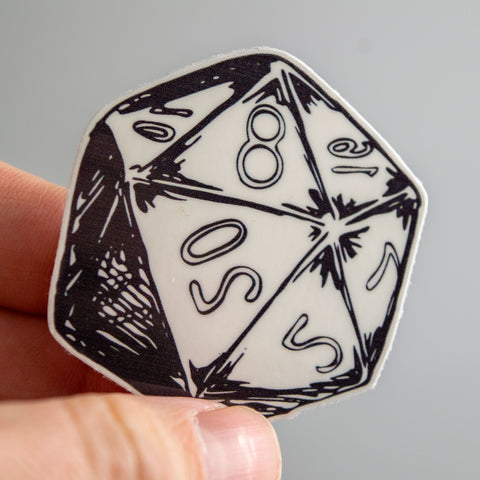 D20 Temporary Tattoo