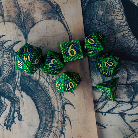 Dragonscale Metal Dice