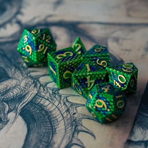 Dragonscale Metal Dice