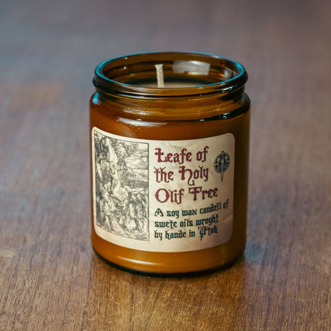 Leaf of the Holy Olive Tree Candle