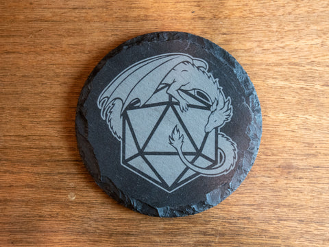 Dragon D20 Coaster